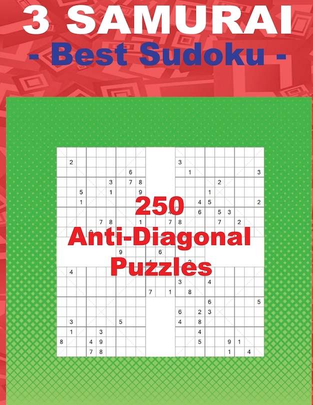 Couverture_3 Samurai - Best Sudoku - 250 Anti-Diagonal Puzzles