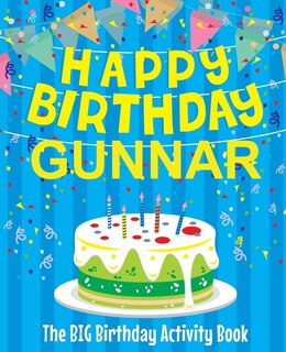 Front cover_Happy Birthday Gunnar - The Big Birthday Activity Book
