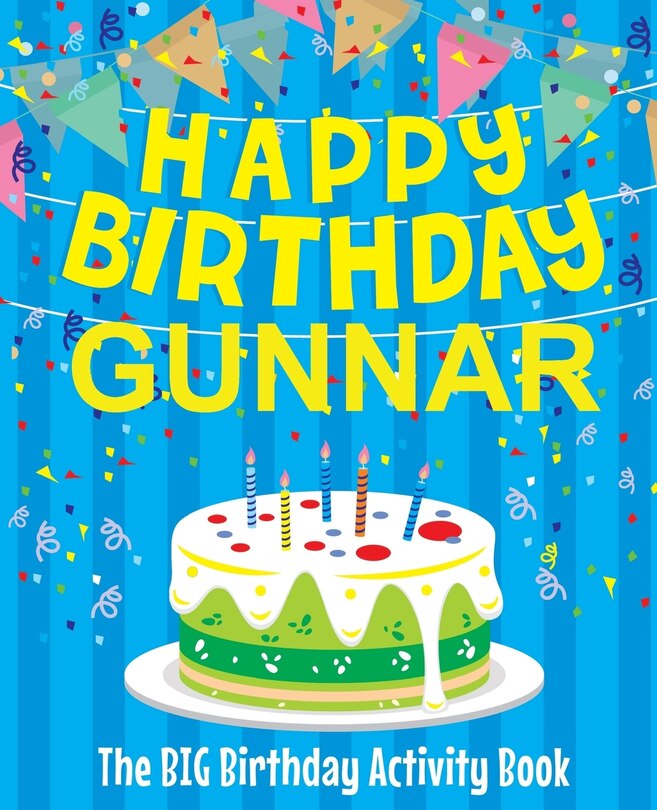 Front cover_Happy Birthday Gunnar - The Big Birthday Activity Book