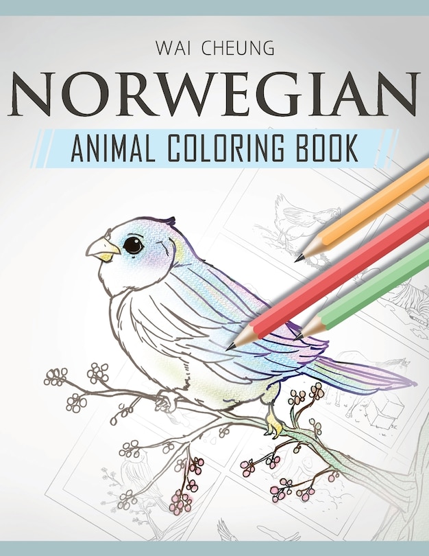 Front cover_Norwegian Animal Coloring Book