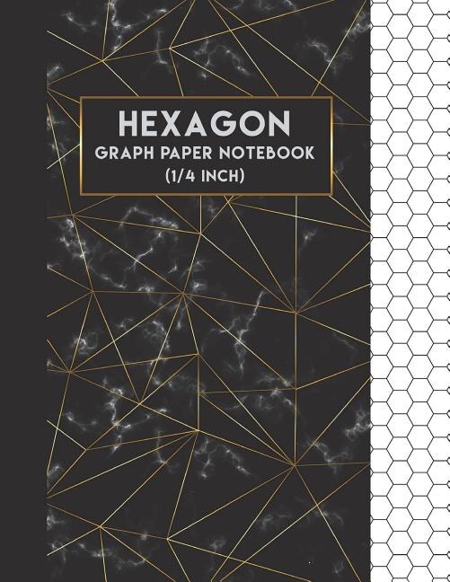 Hexagon Graph Paper Notebook: 1/4 Inch (0.25) Hexagonal Graph Paper (large Print 8.5x11) - 108 Pages Organic Chemistry Notebook: