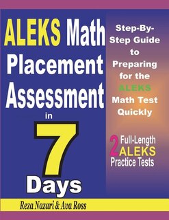 Front cover_ALEKS Math Placement Assessment in 7 Days