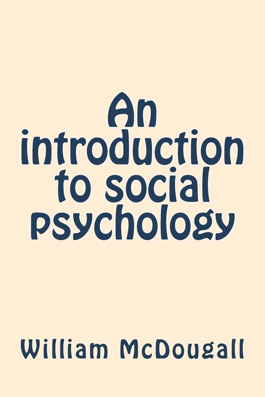Front cover_An introduction to social psychology