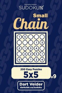 Front cover_Small Chain Sudoku - 200 Easy Puzzles 5x5 (Volume 9)
