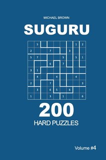 Front cover_Suguru - 200 Hard Puzzles 9x9 (Volume 4)
