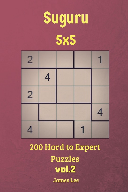 Front cover_Suguru Puzzles - 200 Hard to Expert 5x5 vol.2