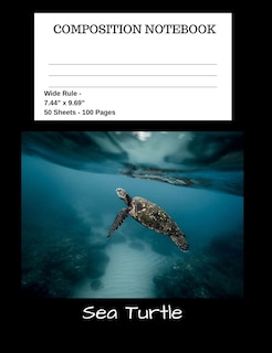 Front cover_Sea Turtle Composition Notebook