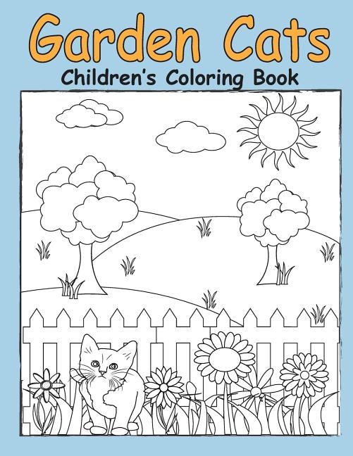 Front cover_Garden Cats Children's Coloring Book