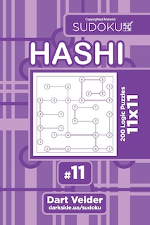 Front cover_Sudoku Hashi - 200 Logic Puzzles 11x11 (Volume 11)