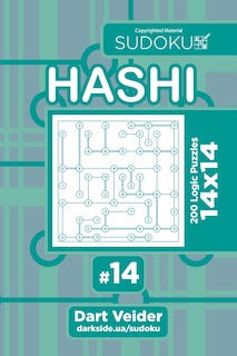 Front cover_Sudoku Hashi - 200 Logic Puzzles 14x14 (volume 14)