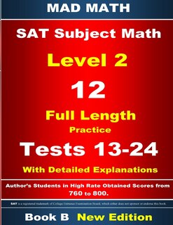 Front cover_2018 SAT Subject Level 2 Book B Tests 13-24