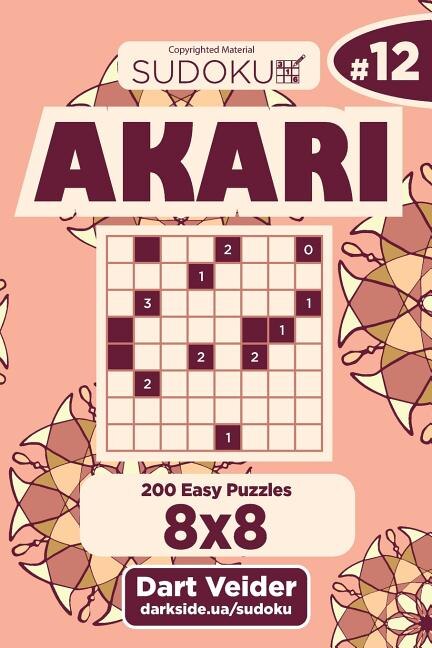 Front cover_Sudoku Akari - 200 Easy Puzzles 8x8 (Volume 12)