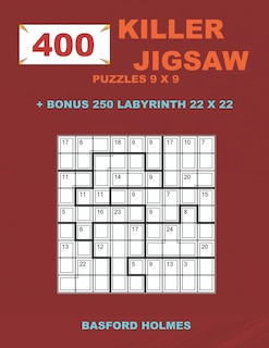 Front cover_400 KILLER JIGSAW puzzles 9 x 9 + BONUS 250 LABYRINTH 22 x 22