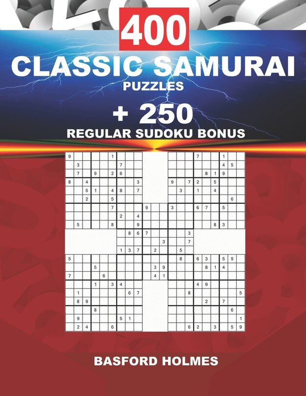 Front cover_400 CLASSIC SAMURAI PUZZLES + 250 regular Sudoku BONUS