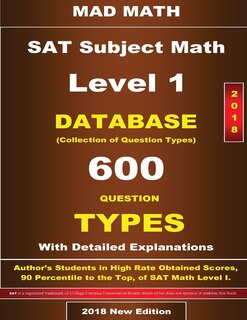 Couverture_2018 SAT Subject Math Level I Database