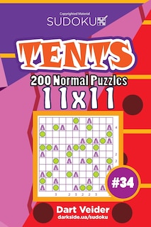 Front cover_Sudoku Tents - 200 Normal Puzzles 11x11 (Volume 34)