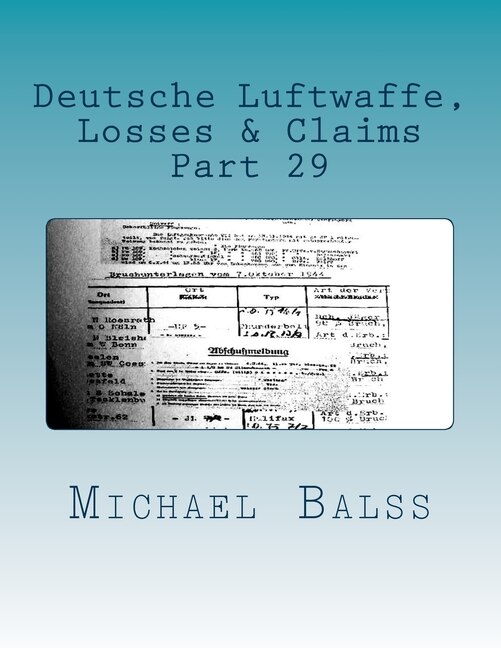 Couverture_Deutsche Luftwaffe, Losses & Claims