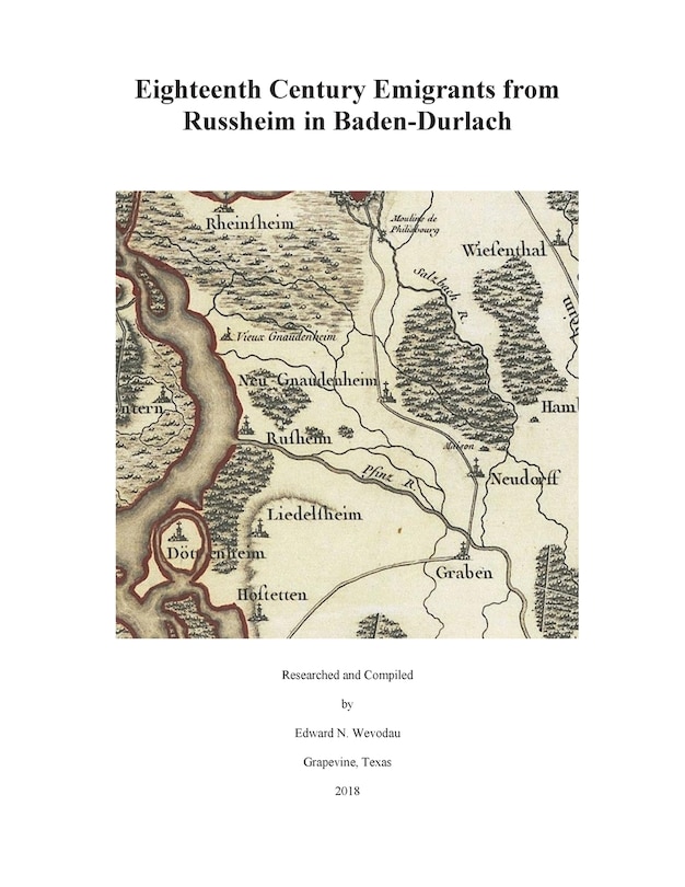 Front cover_Eighteenth Century Emigrants from Russheim in Baden-Durlach