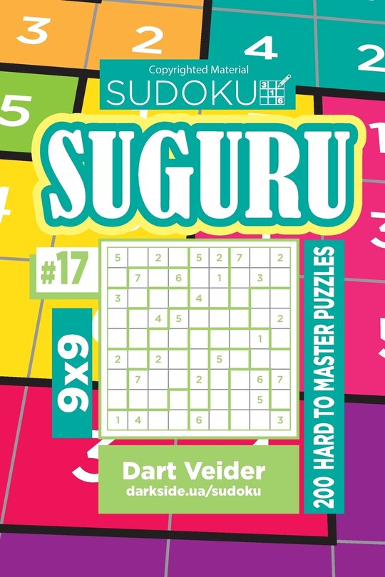 Front cover_Sudoku Suguru - 200 Hard to Master Puzzles 9x9 (Volume 17)