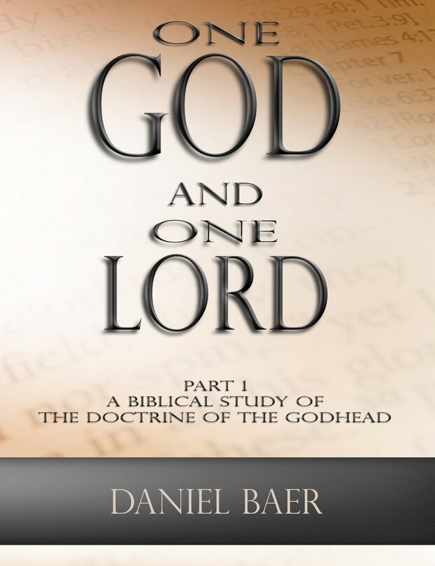 Couverture_One God and One Lord