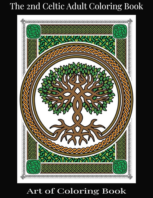 Front cover_The 2nd Celtic Adult Coloring Book