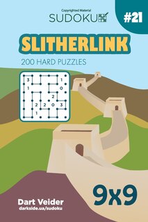 Couverture_Sudoku Slitherlink - 200 Hard Puzzles 9x9 (Volume 21)