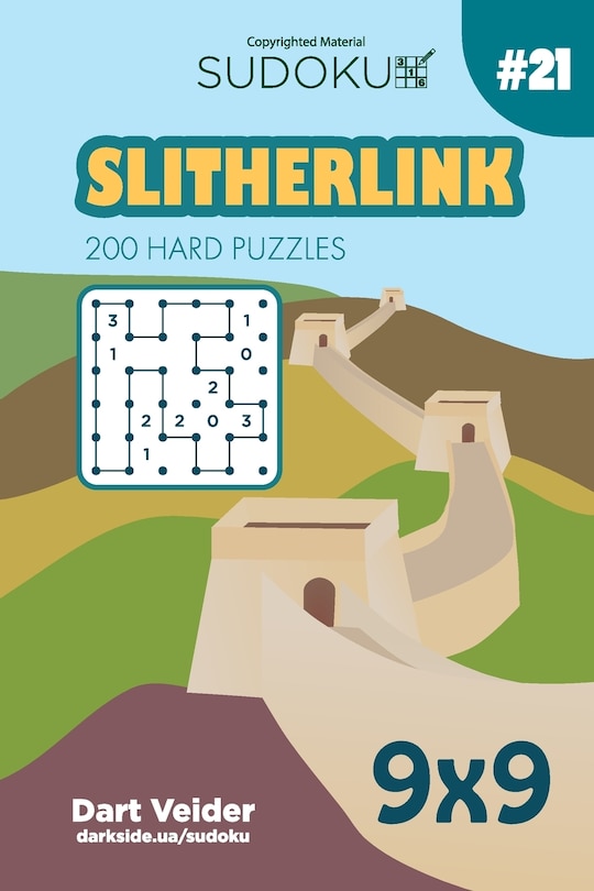 Couverture_Sudoku Slitherlink - 200 Hard Puzzles 9x9 (Volume 21)