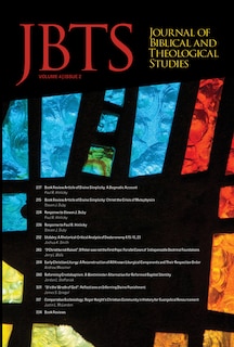 Journal of Biblical and Theological Studies, Issue 4.2