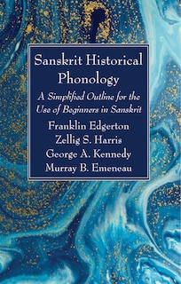 Front cover_Sanskrit Historical Phonology