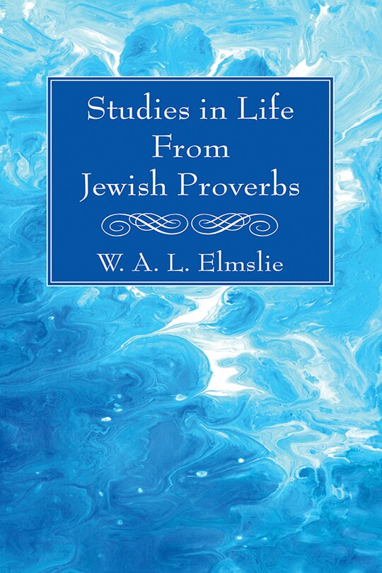 Front cover_Studies in Life From Jewish Proverbs
