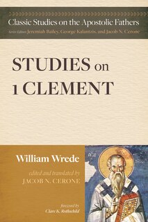 Couverture_Studies on First Clement