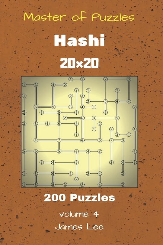 Front cover_Master of Puzzles - Hashi 200 Puzzles 20x20 vol. 4