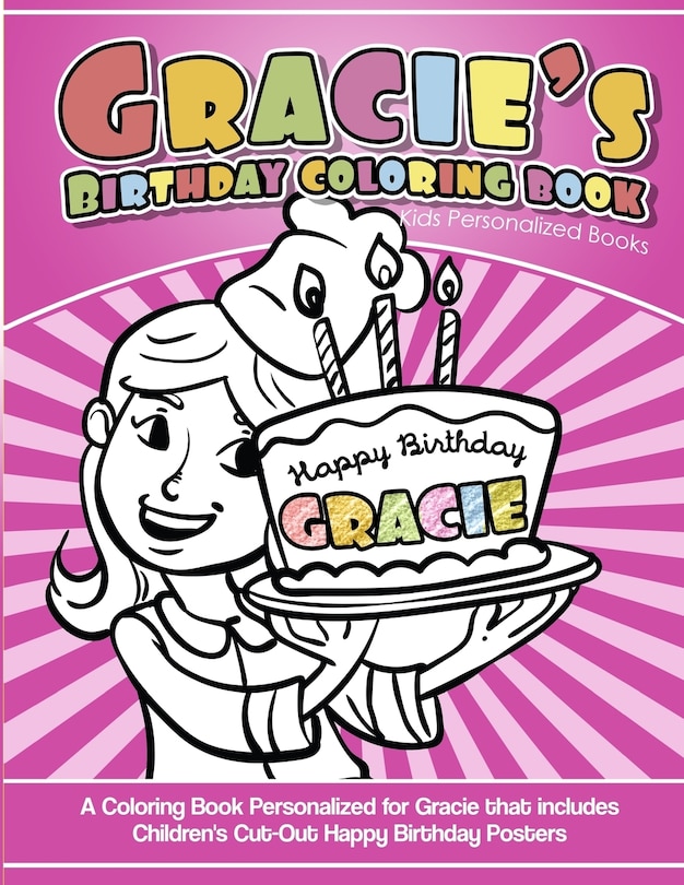 Couverture_Gracie's Birthday Coloring Book Kids Personalized Books
