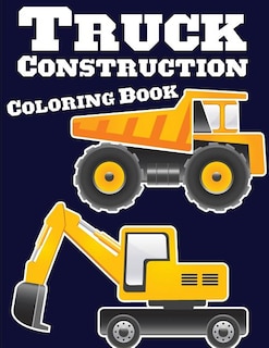 Front cover_Truck Construction Coloring Book