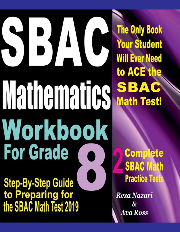 Front cover_SBAC Mathematics Workbook For Grade 8