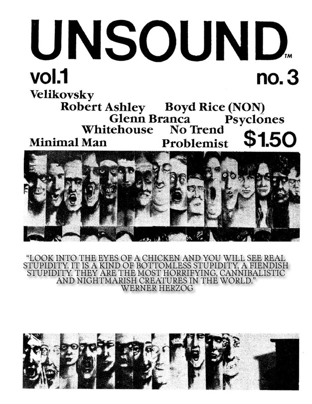 Front cover_Unsound, Volume 1, #3