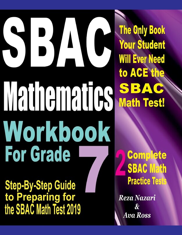 Front cover_SBAC Mathematics Workbook For Grade 7