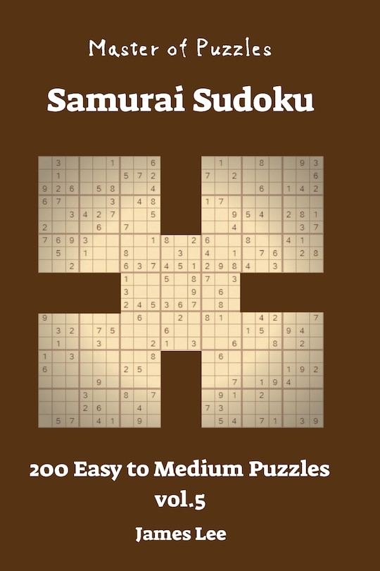 Couverture_Master of Puzzles - Samurai Sudoku 200 Easy to Medium vol. 5