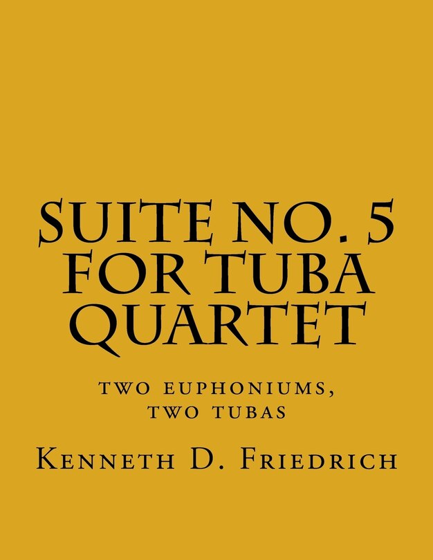 Couverture_Suite No. 5 for Tuba Quartet