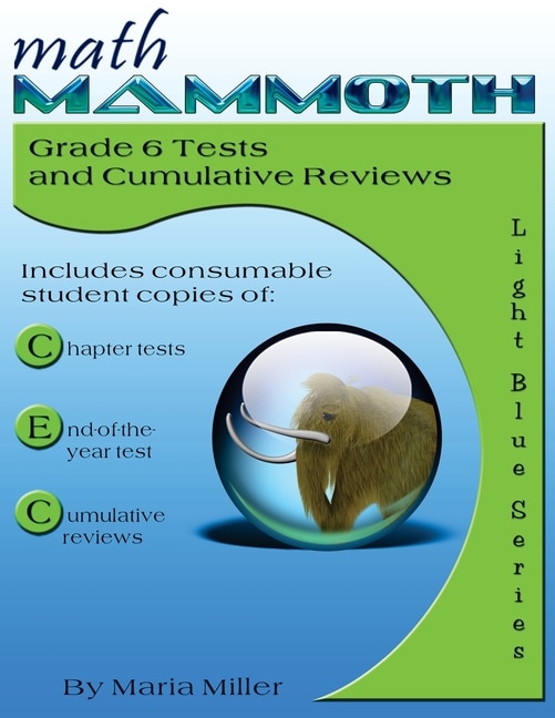 Couverture_Math Mammoth Grade 6 Tests and Cumulative Reviews