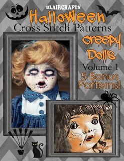 Front cover_Halloween Cross Stitch Patterns