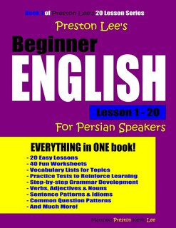 Couverture_Preston Lee's Beginner English Lesson 1 - 20 For Persian Speakers