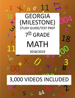 Front cover_7th Grade GEORGIA MILESTONE, 2019 MATH, Test Prep