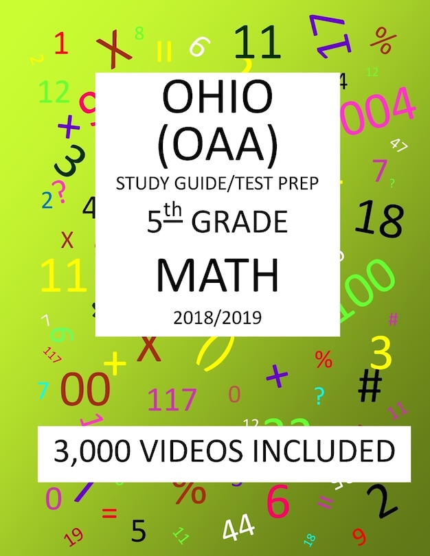 Front cover_5th Grade OHIO OAA, 2019 MATH, Test Prep