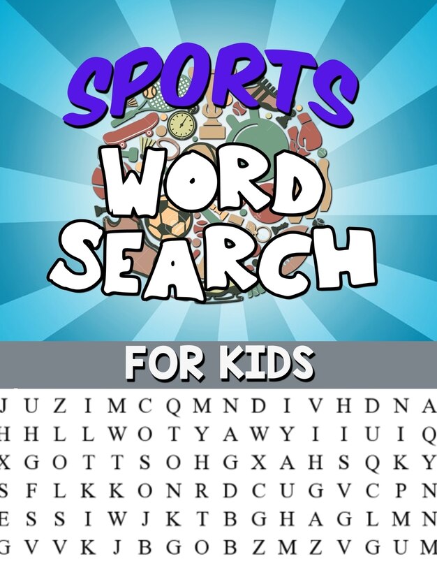 Front cover_Sports Word Search For Kids