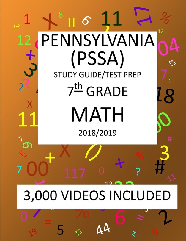 Couverture_7th Grade PENNSYLVANIA PSSA, 2019 MATH, Test Prep