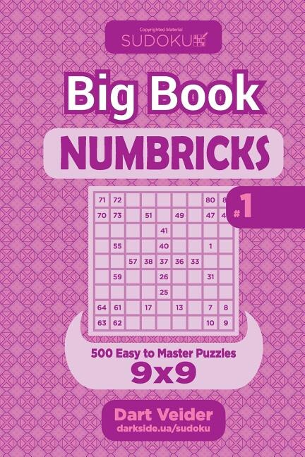 Couverture_Sudoku Big Book Numbricks - 500 Easy to Master Puzzles 9x9 (Volume 1)