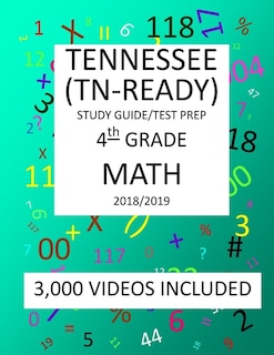 Couverture_4th Grade TENNESSEE TN-READY, 2019 MATH, Test Prep