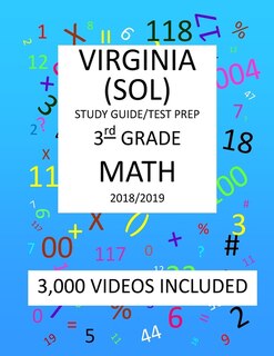 Couverture_3rd Grade VIRGINIA SOL, 2019 MATH, Test Prep