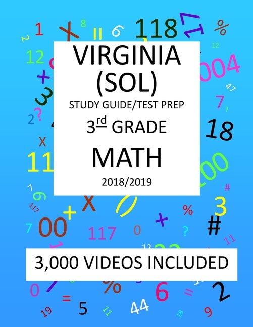 Couverture_3rd Grade VIRGINIA SOL, 2019 MATH, Test Prep